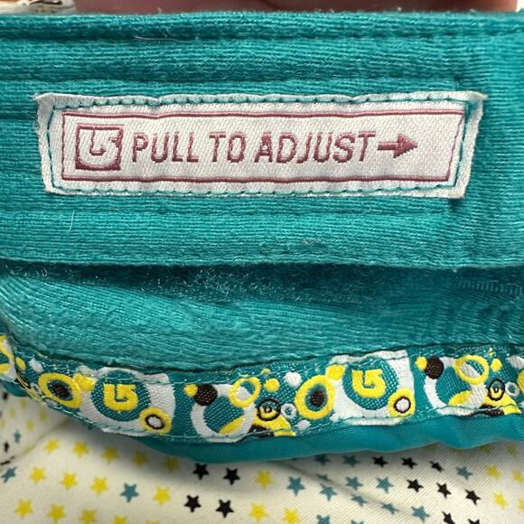 Burton Girl's Wrangler Snowboarding Pants Green Blue Stars Size XL - Picture 9 of 15